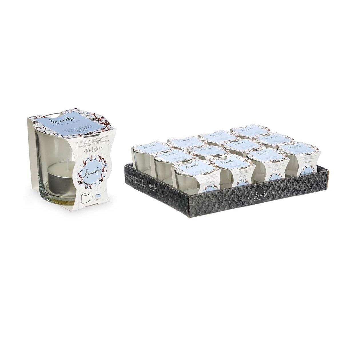 Vela Perfumada Acorde Algodón Vaso (12 Unidades)