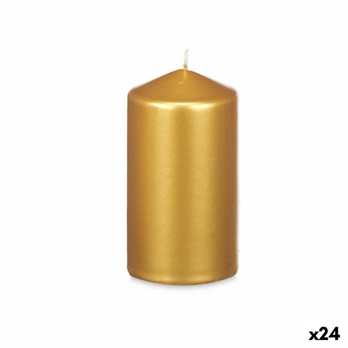 Vela Acorde Dorado 7 x 13 x 7 cm (24 Unidades)