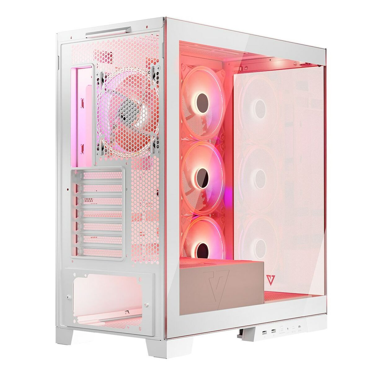 Caja Semitorre ATX Modecom Volcano SPACE APEX ARGB Blanco