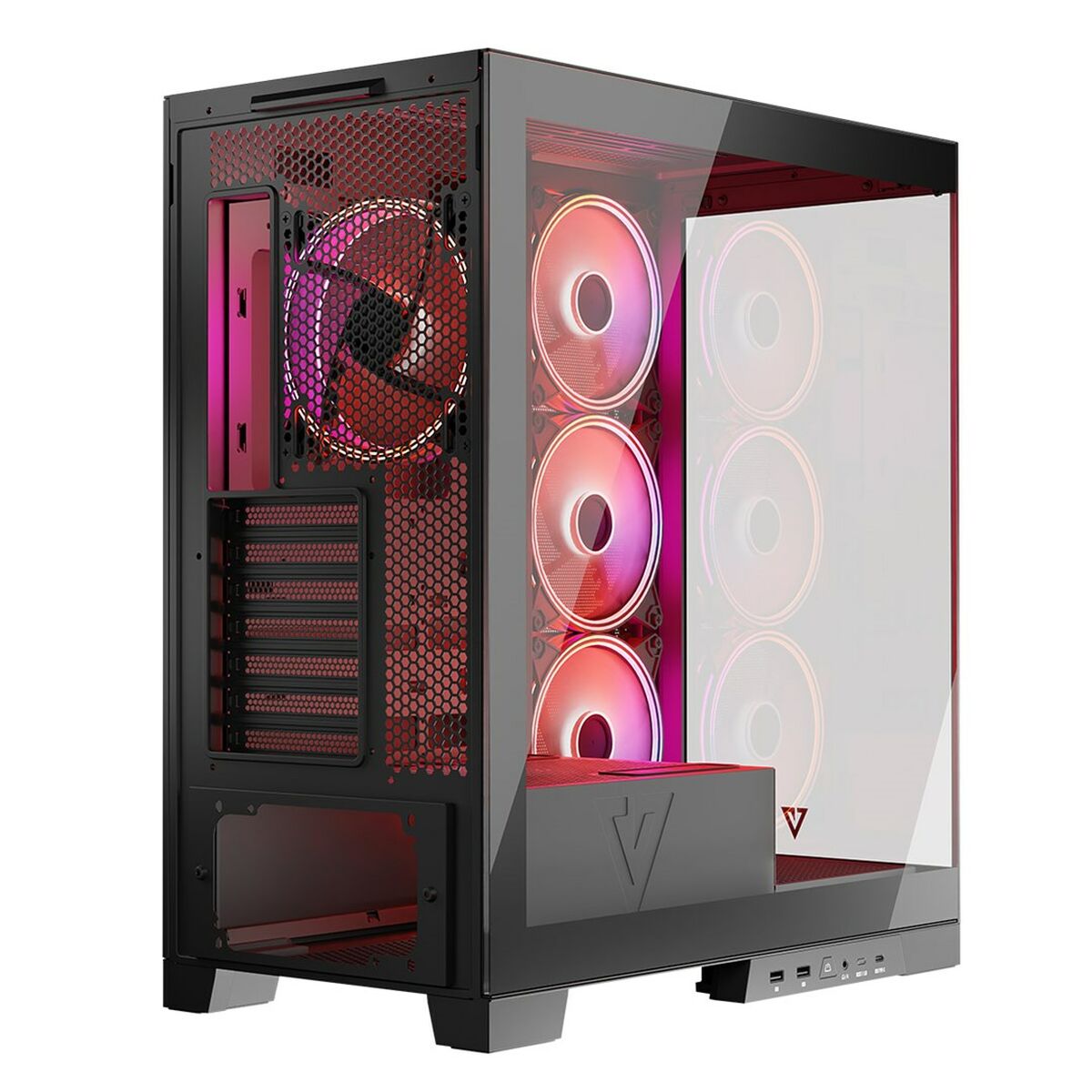 Caja Semitorre ATX Modecom Volcano SPACE APEX ARGB Negro