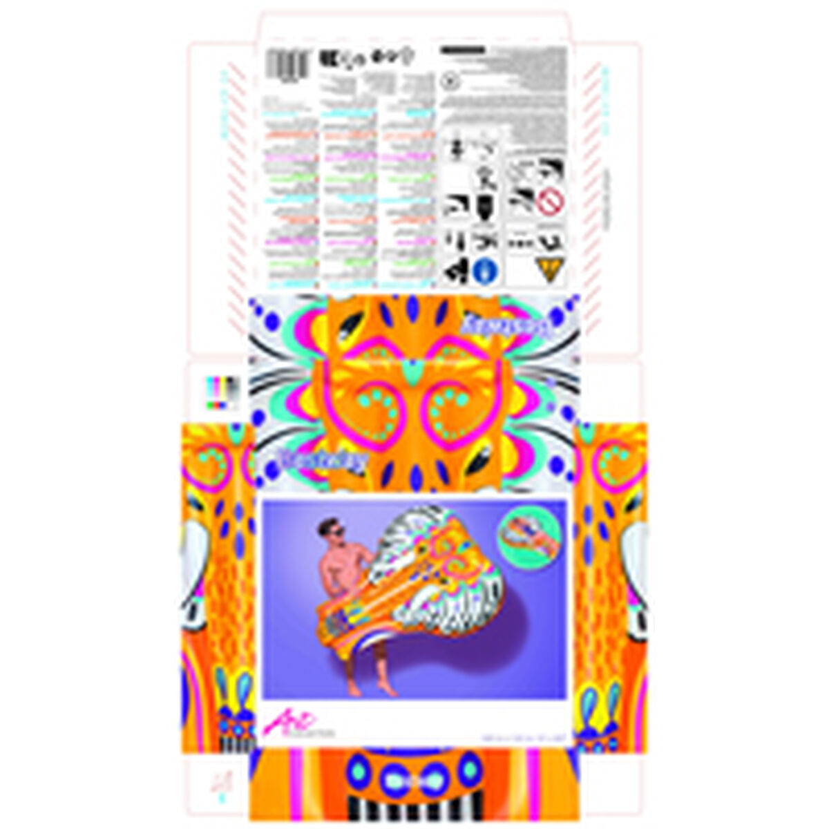 Bestway Colchoneta Hinchable Elefante Azteca 183x153 cm Playa y Piscina 43391