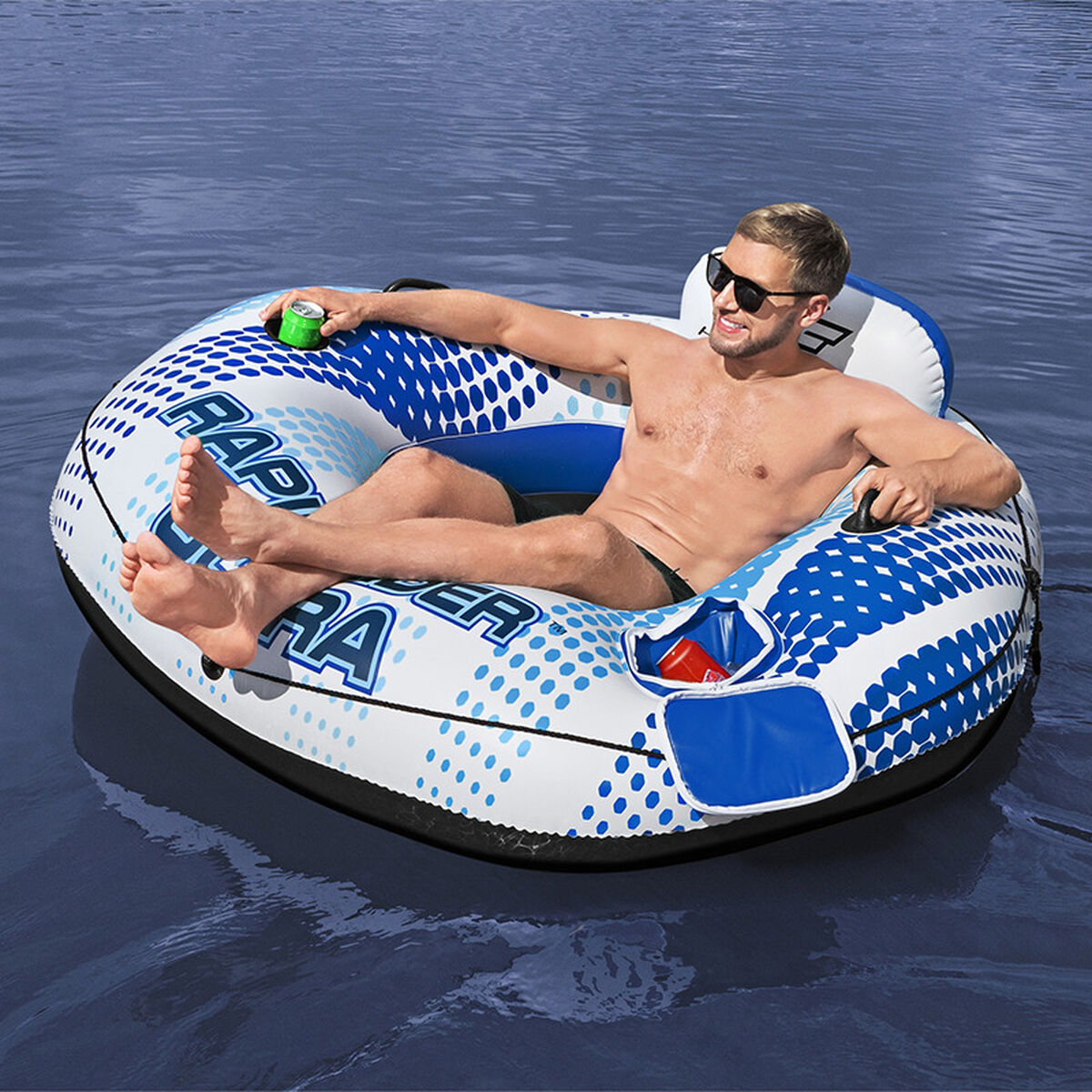 Bestway Rueda Hinchable con Asas Rapid Rider con Enfriador 165x148 cm Playa y Piscina 43726