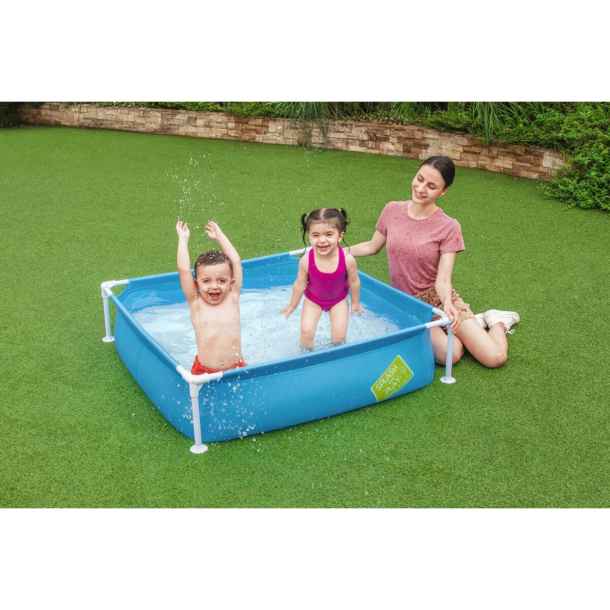 Bestway Piscina Rigida Infantil 122x122x30,5 cm +2 Años Jardin 56217