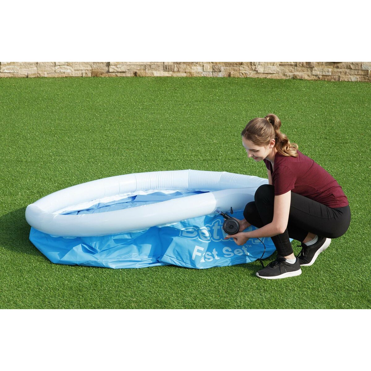 Bestway Piscina Hinchable Adulto Aro 183x51 cm Jardin 57392
