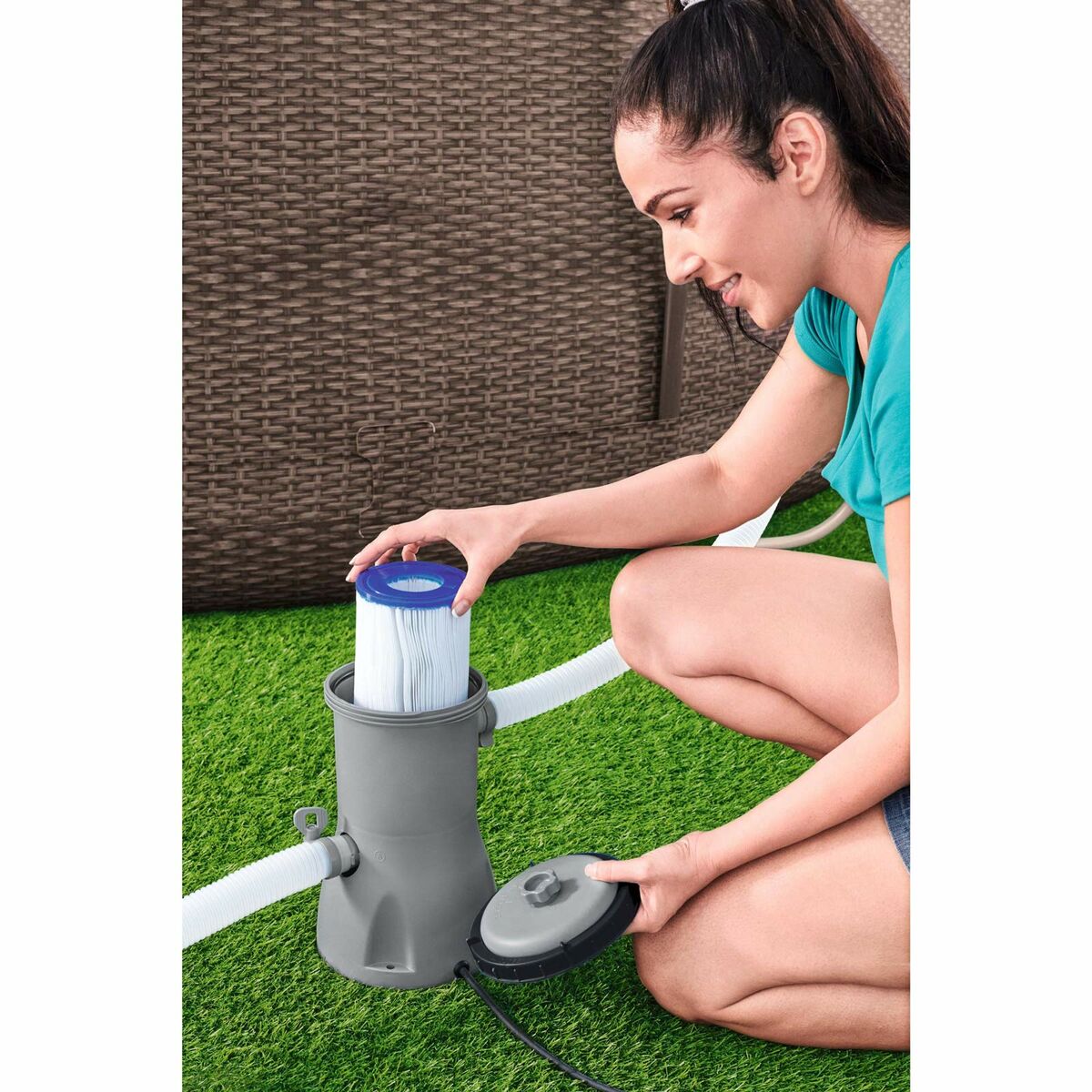 Bestway Depurador de Piscina 3028 Litros/Hora Jardin 58386