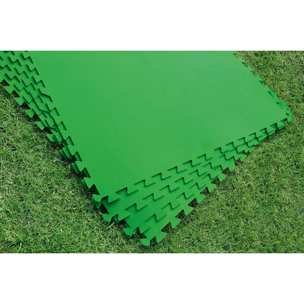 Bestway Suelo Piscina Foam Verde 9 Piezas 78x78 cm Jardin 58636