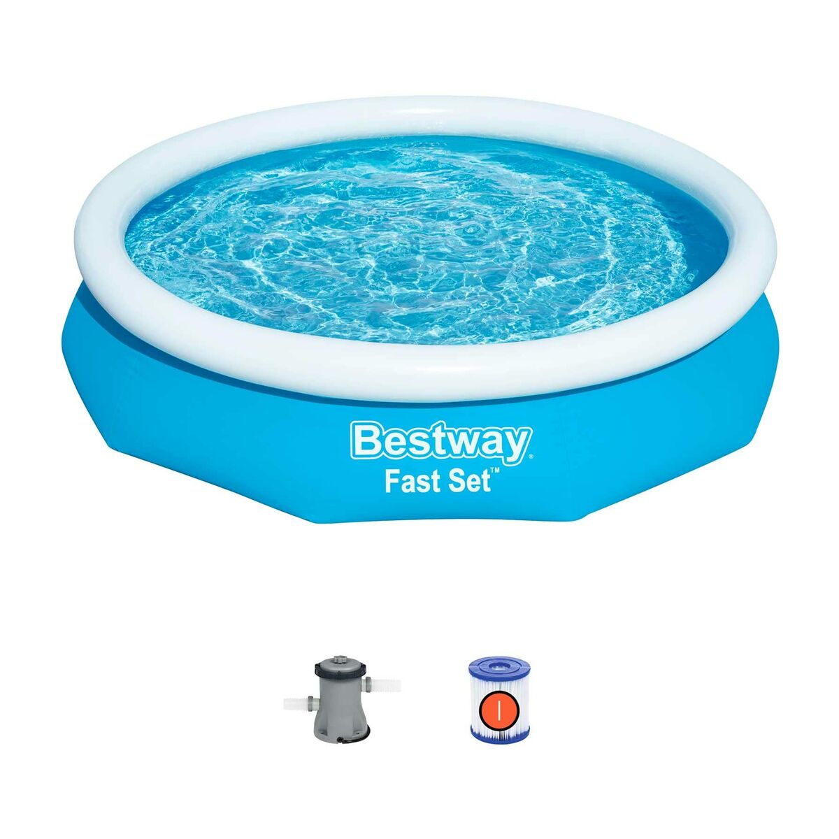 Bestway Piscina Hinchable Adulto Aro con Depurador 305x66 cm Jardin 57458