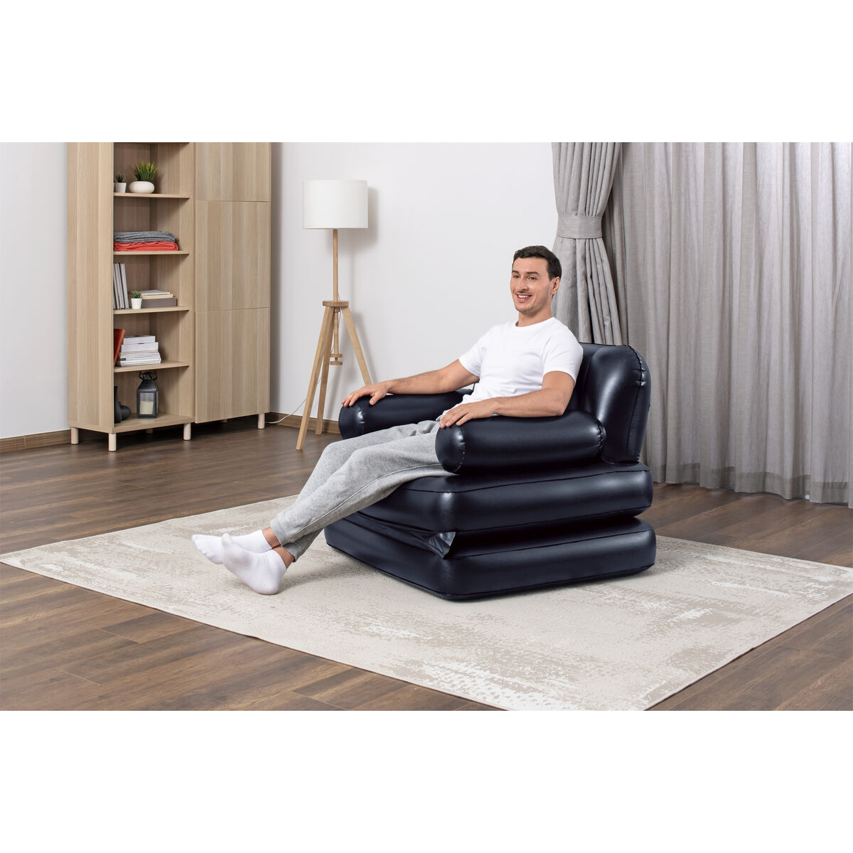 Bestway Sillon Hinchable 4 Posiciones Negro 191x38x25 cm Interior 75114