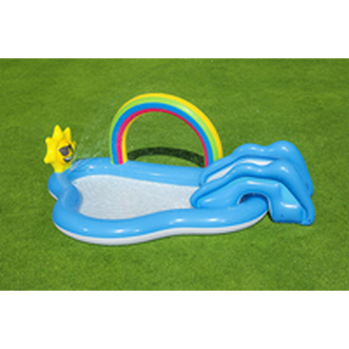 Bestway Piscina Hinchable Parque de Juegos Arcoiris 257x145x91 cm +2 Años Jardin 53092