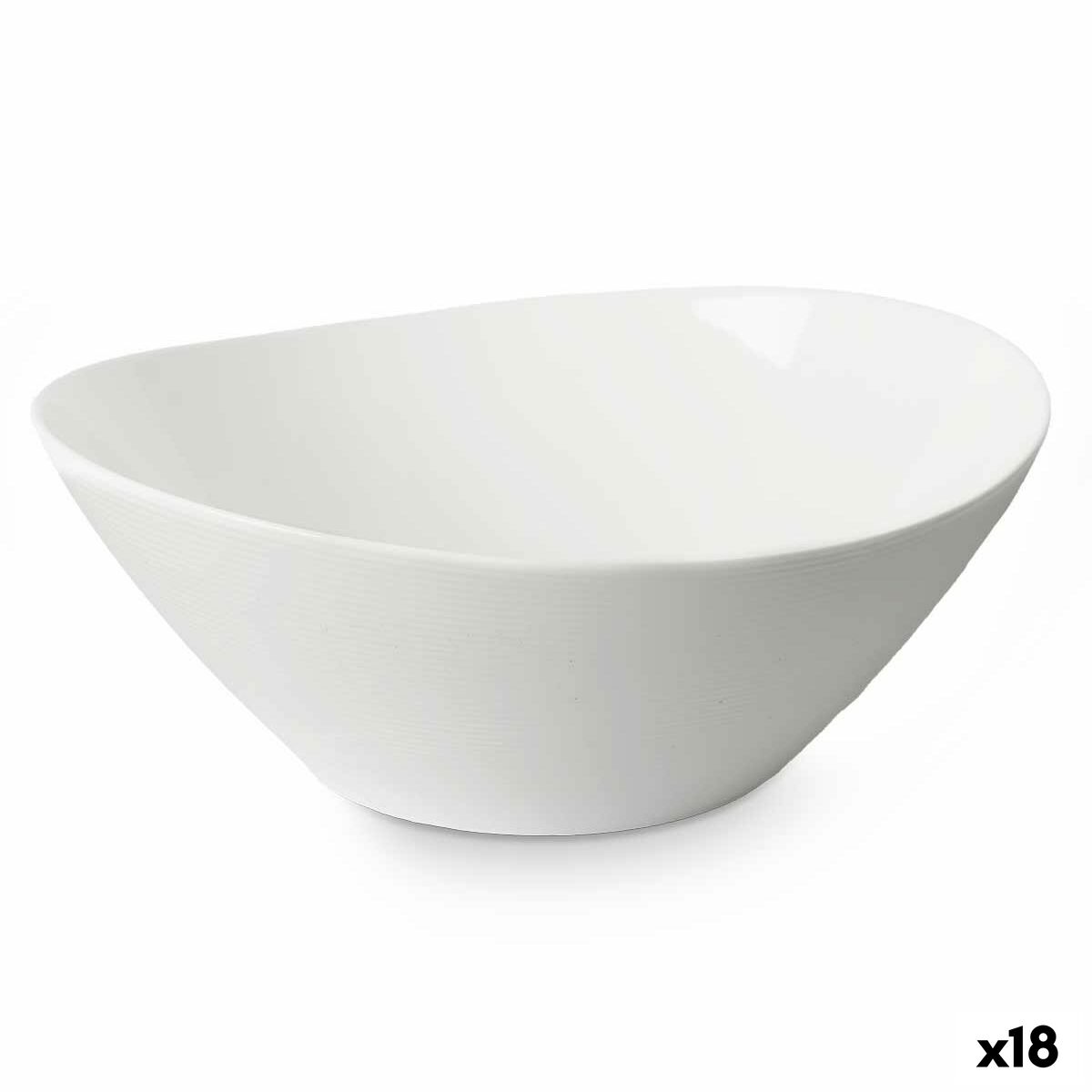 Fuente de Cocina Vivalto Blanco Vidrio opalino 25 x 10 x 23 cm (18 Unidades)