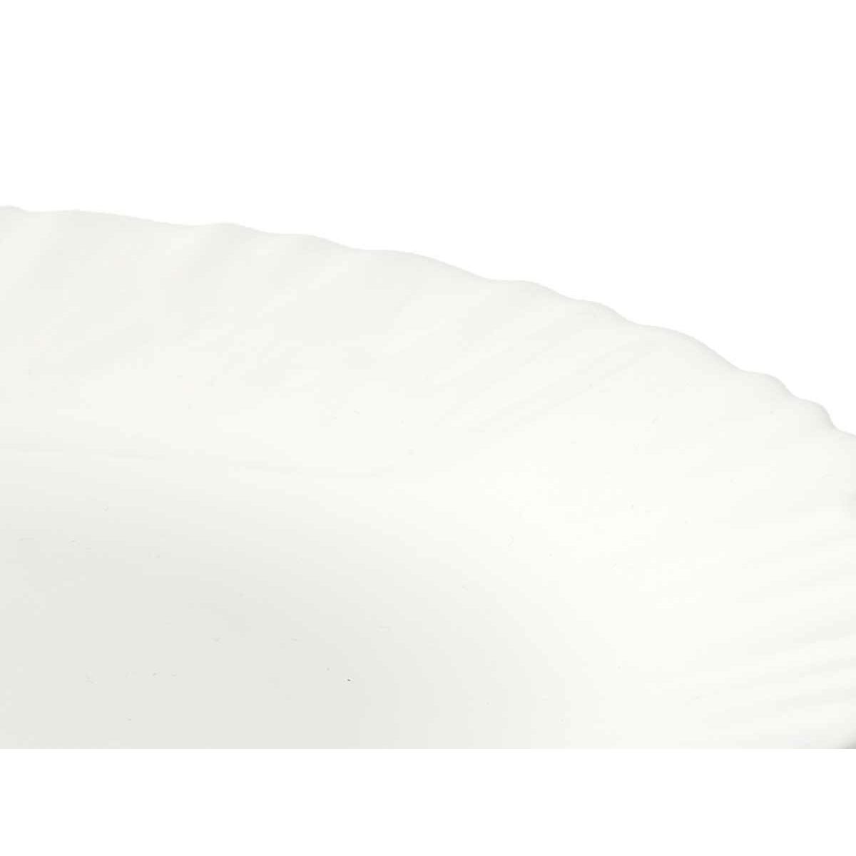 Plato Llano Vivalto Blanco Vidrio opalino 24 x 2 x 24 cm (24 Unidades)