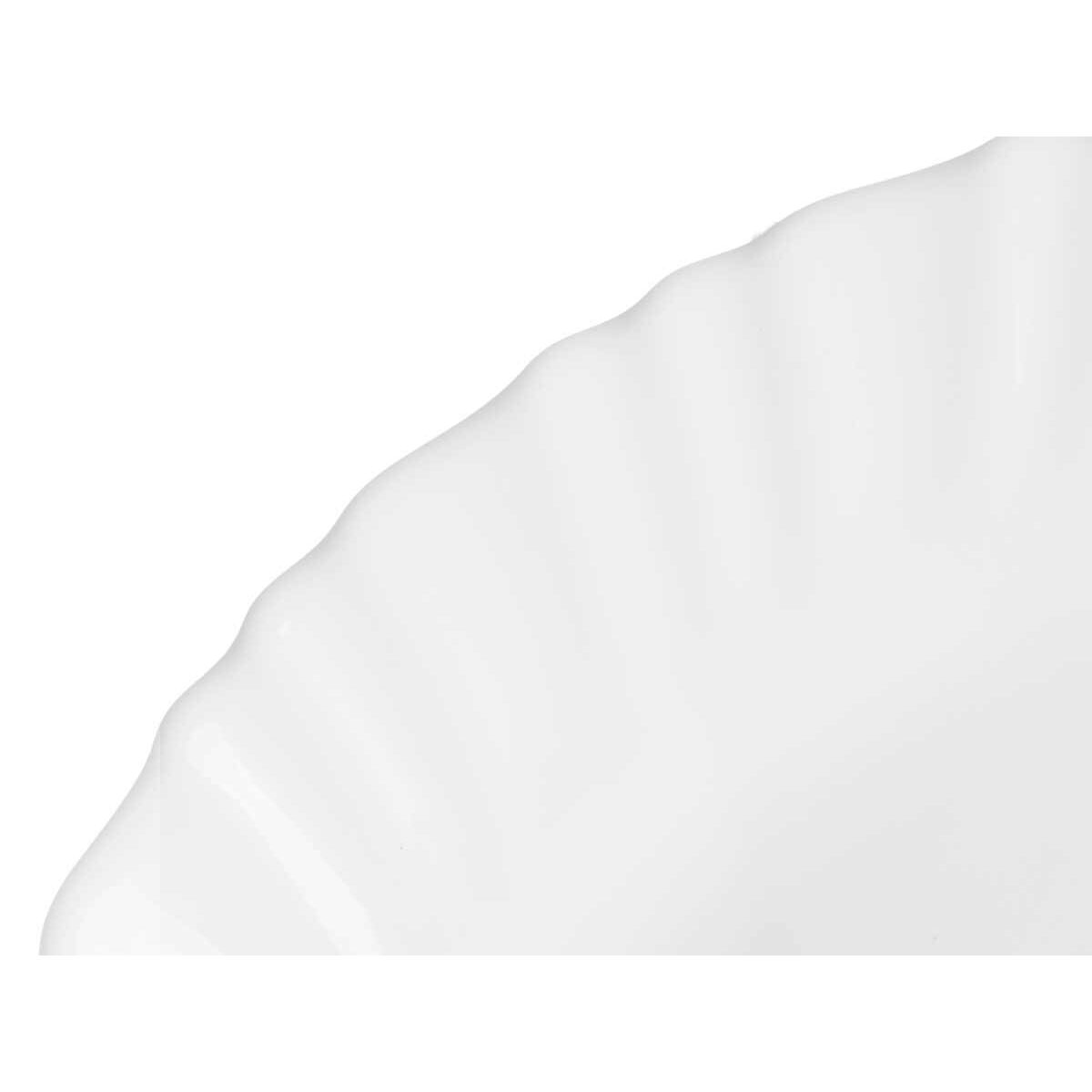 Fuente de Cocina Vivalto Blanco Vidrio opalino 34 x 2,5 x 25 cm 35 x 2,5 x 25 cm (18 Unidades)