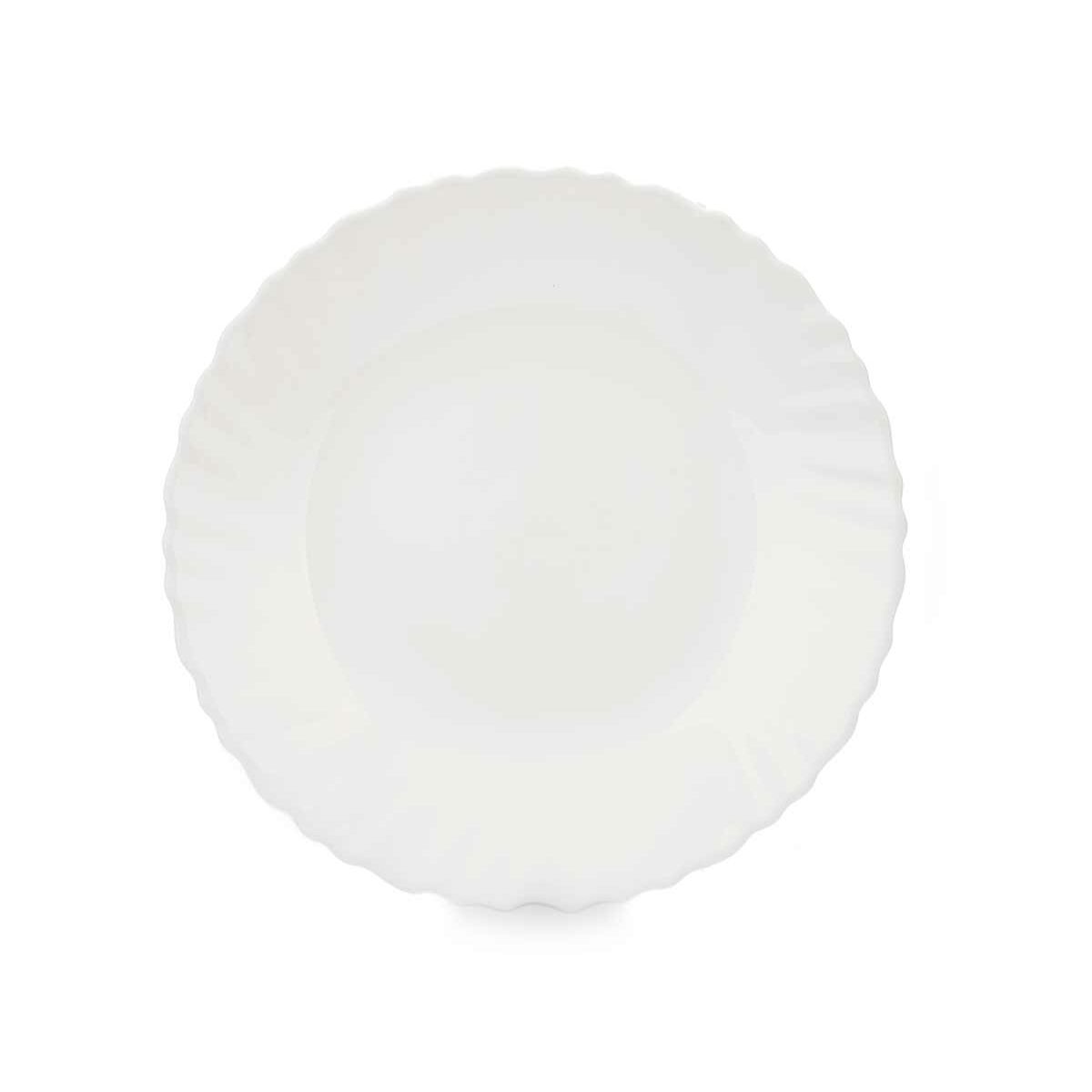 Plato de Postre Vivalto Blanco Vidrio opalino 19 x 2 x 19 cm (24 Unidades)