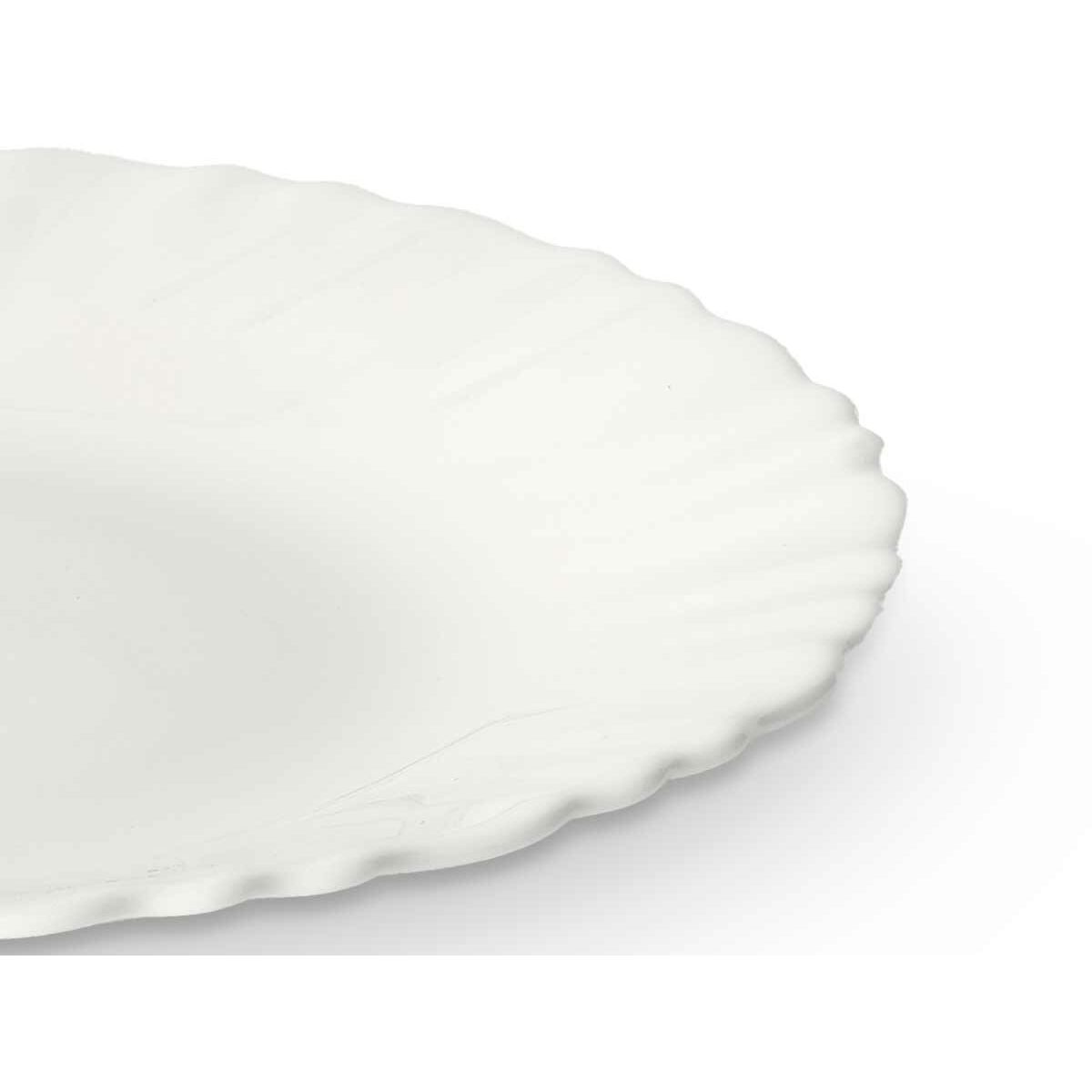 Plato de Postre Vivalto Blanco Vidrio opalino 19 x 2 x 19 cm (24 Unidades)