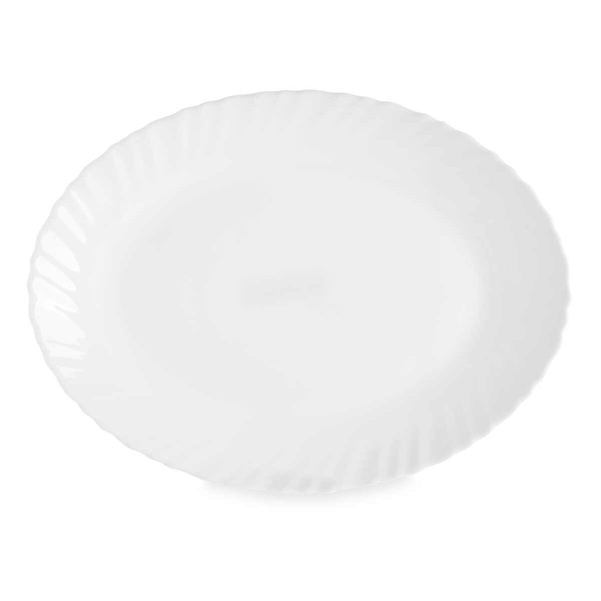 Fuente de Cocina Vivalto Blanco Vidrio opalino 30,5 x 2,5 x 23,5 cm (24 Unidades)