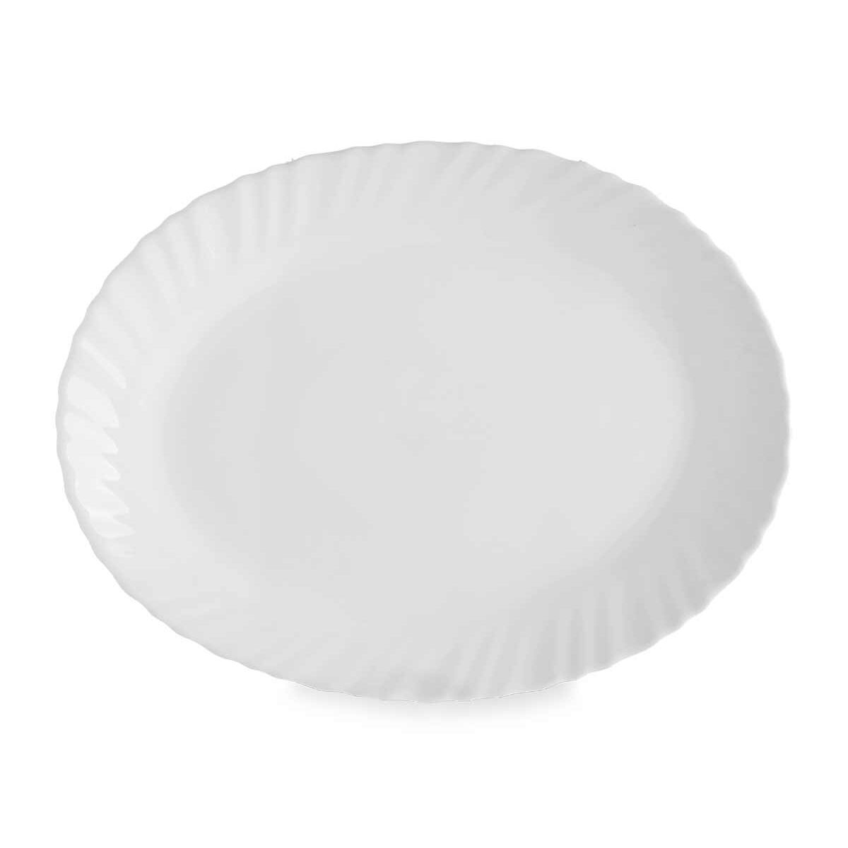 Fuente de Cocina Vivalto Blanco Vidrio opalino 25 x 2 x 19 cm (24 Unidades)
