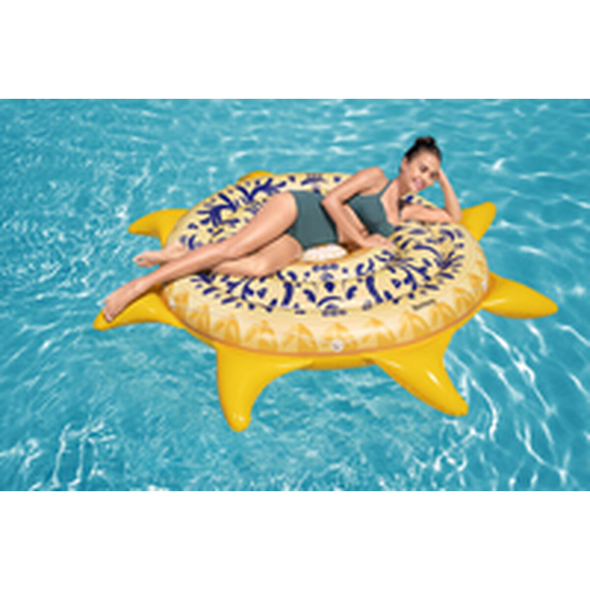 Bestway Isla Flotante Hinchable Sicilia 226x226 cm Playa y Piscina 43391