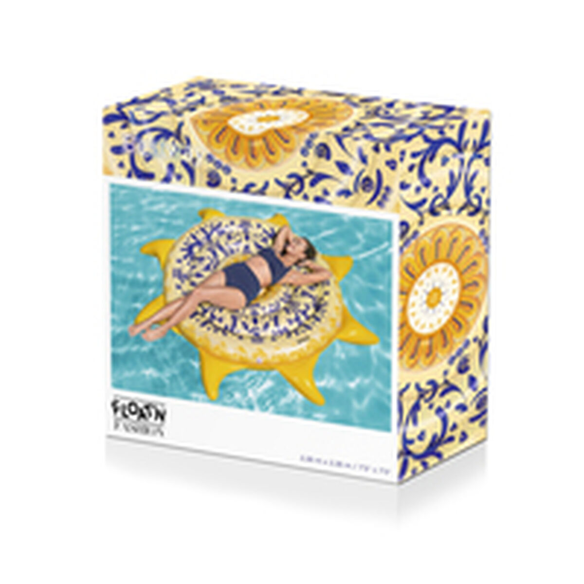 Bestway Isla Flotante Hinchable Sicilia 226x226 cm Playa y Piscina 43391