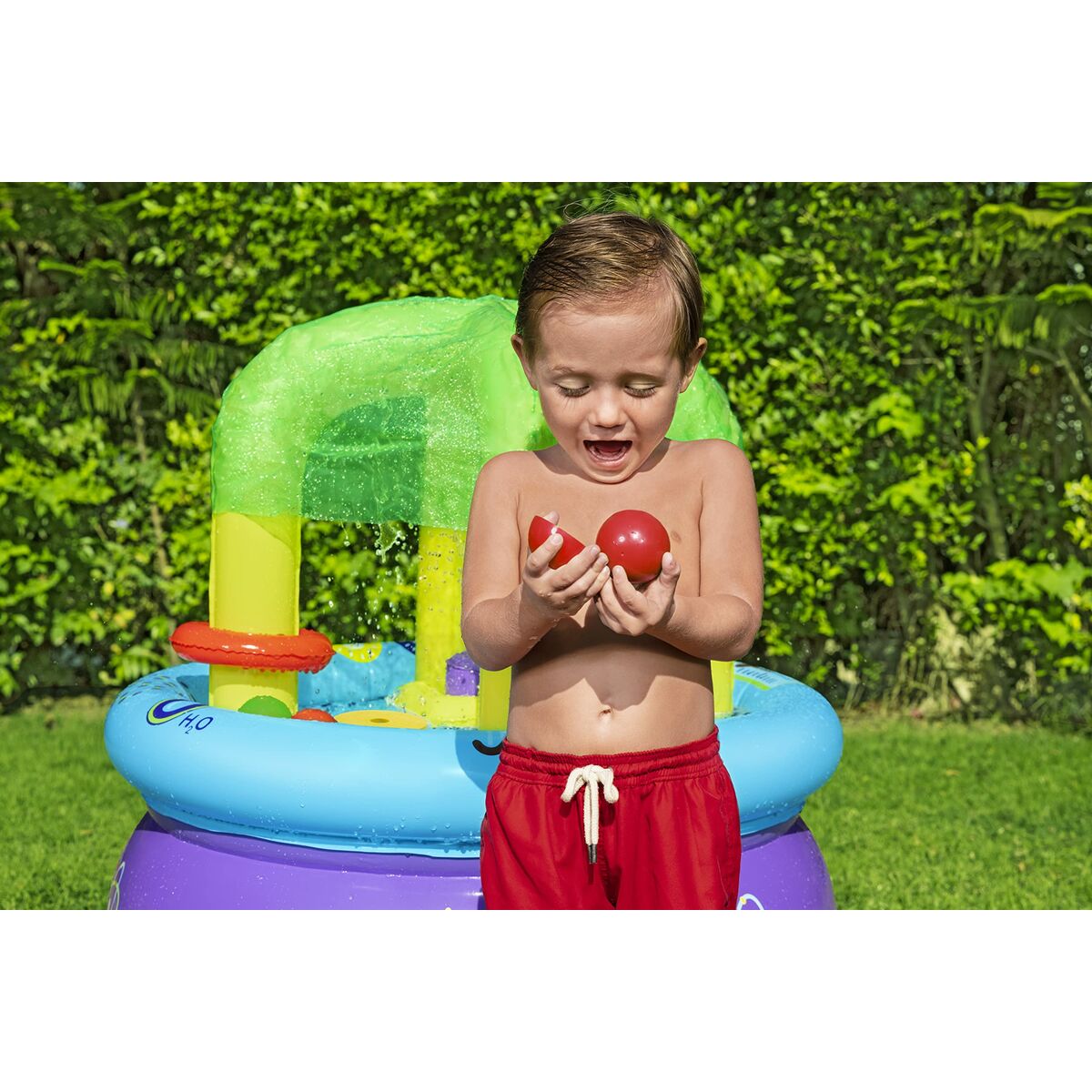Bestway Mesa de Aprendizaje Juegos Hinchable 76x76x88 cm +18 Meses Interior y Jardin 52573