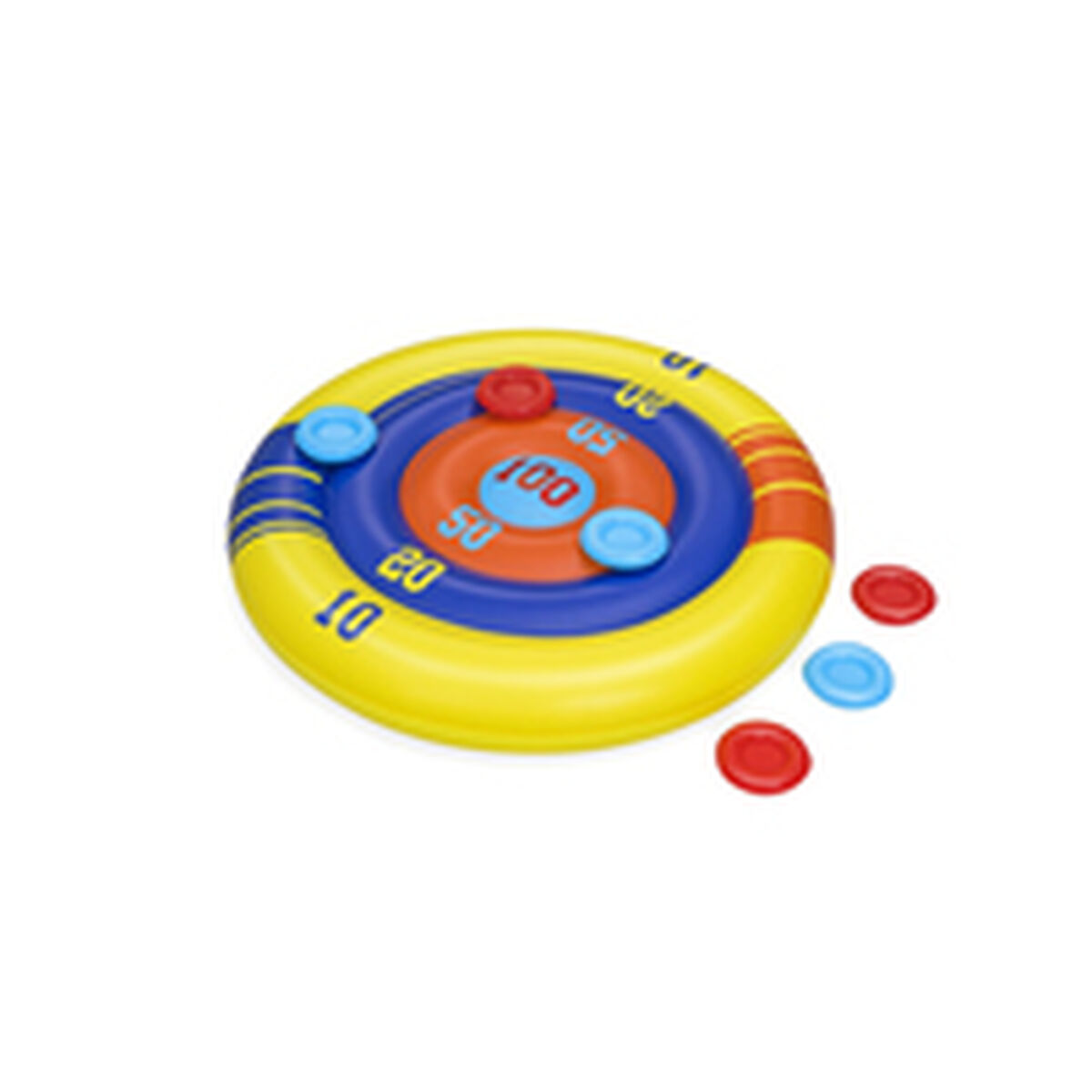 Bestway Juego Flotante Lanza Hinchable Discos D140 cm +3 Años Piscina 52566