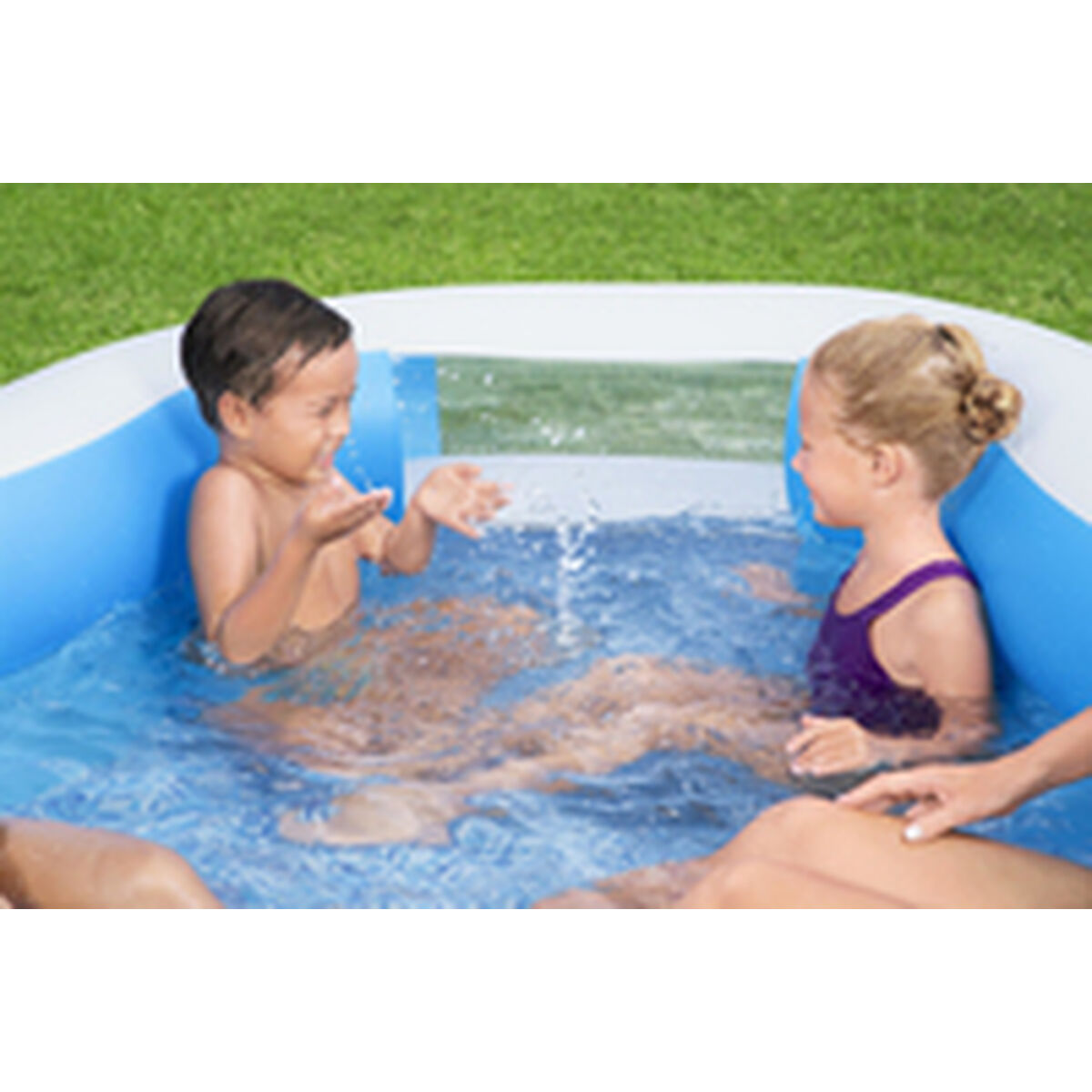 Bestway Piscina Hinchable Familiar 270x198x51 cm +6 Años Jardin 54409