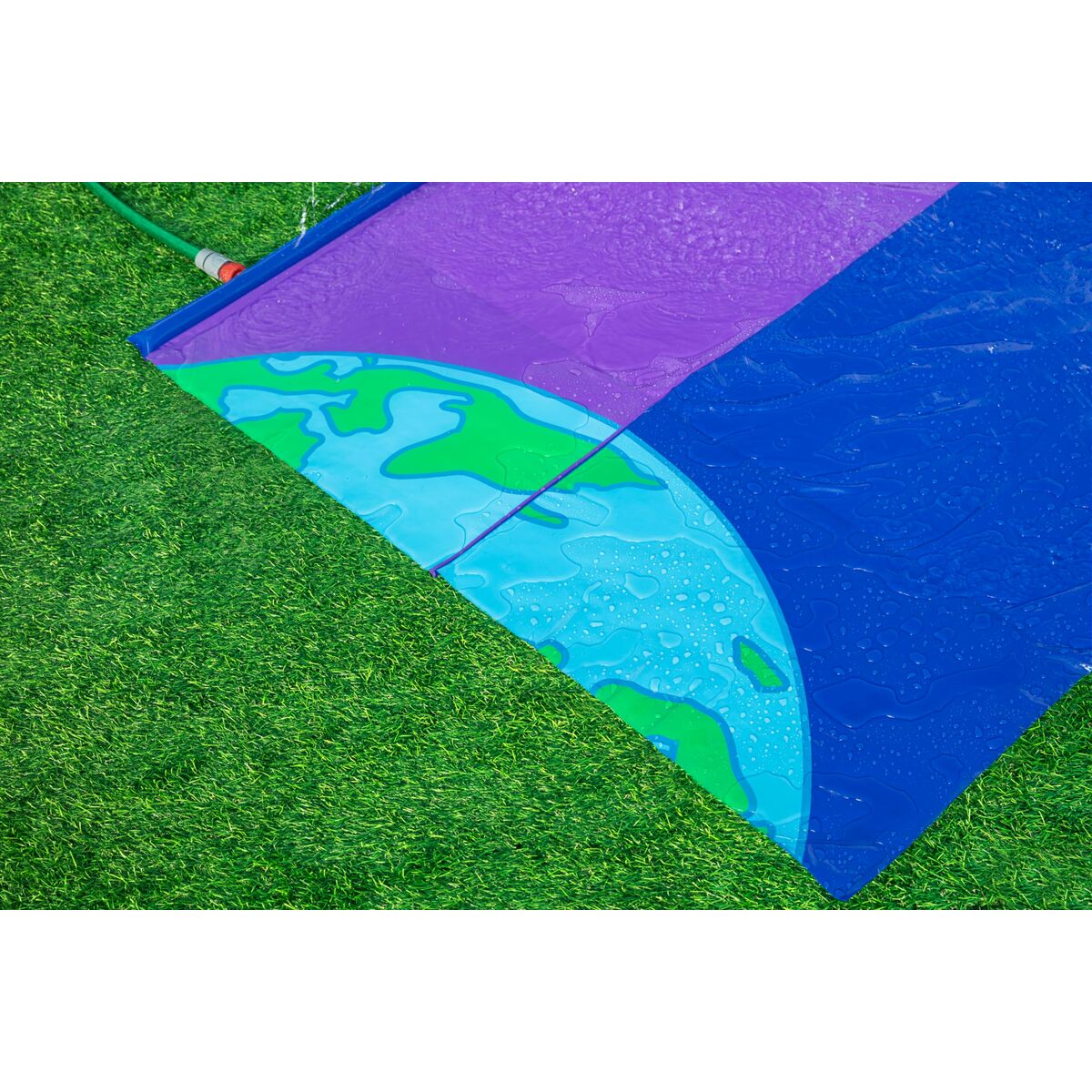 Bestway Pista Deslizante con Rampa de Salto Doble 488x138 cm +3 Años Jardin 52364
