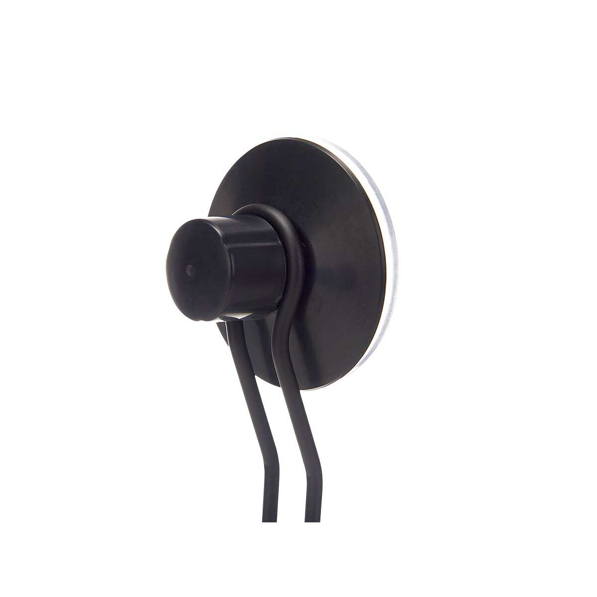 Escobilla para el Baño Berilo Negro Acero ABS 10 x 36 x 10 cm (12 Unidades)