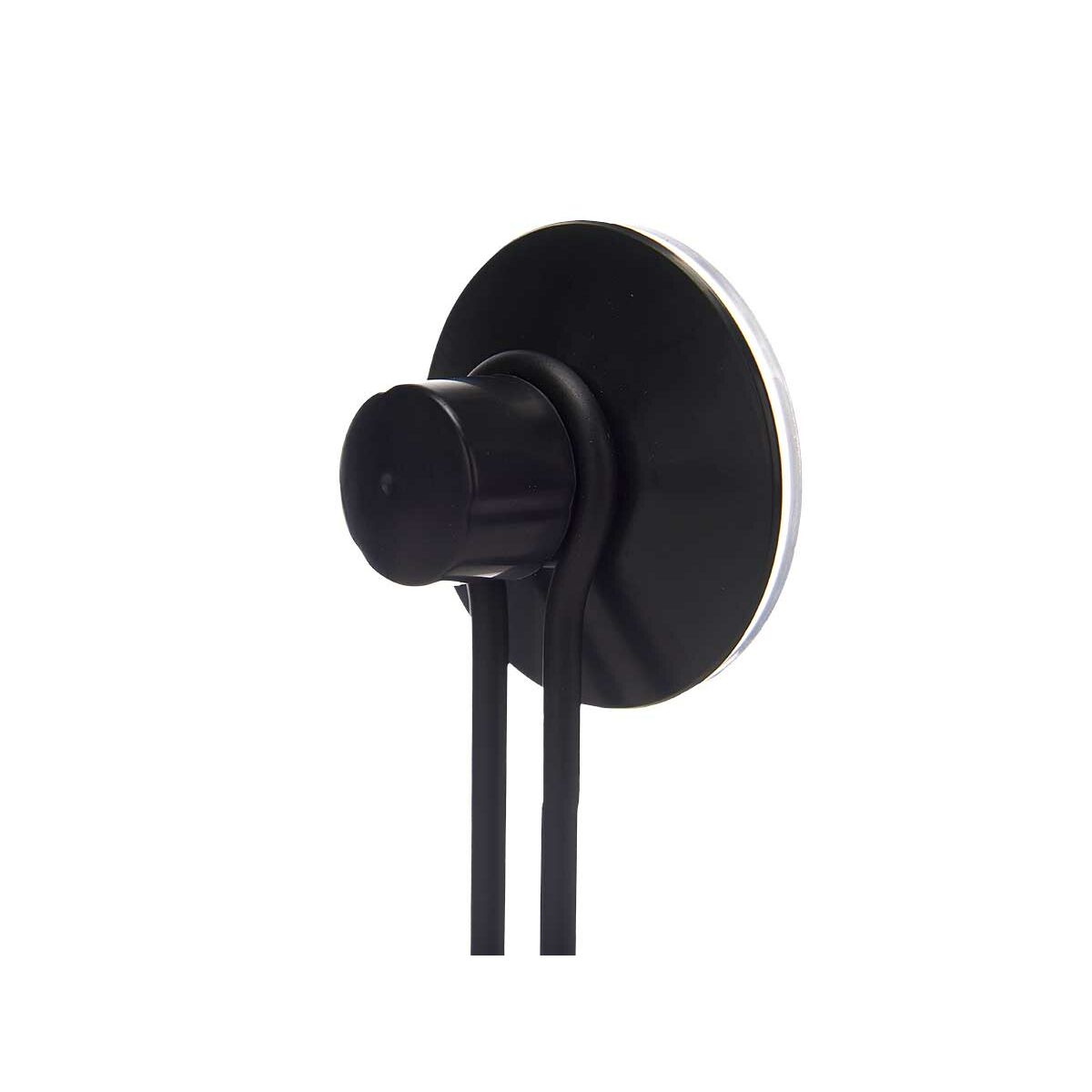 Gancho para colgar Berilo Negro Acero ABS 6 x 13 x 4 cm (24 Unidades)