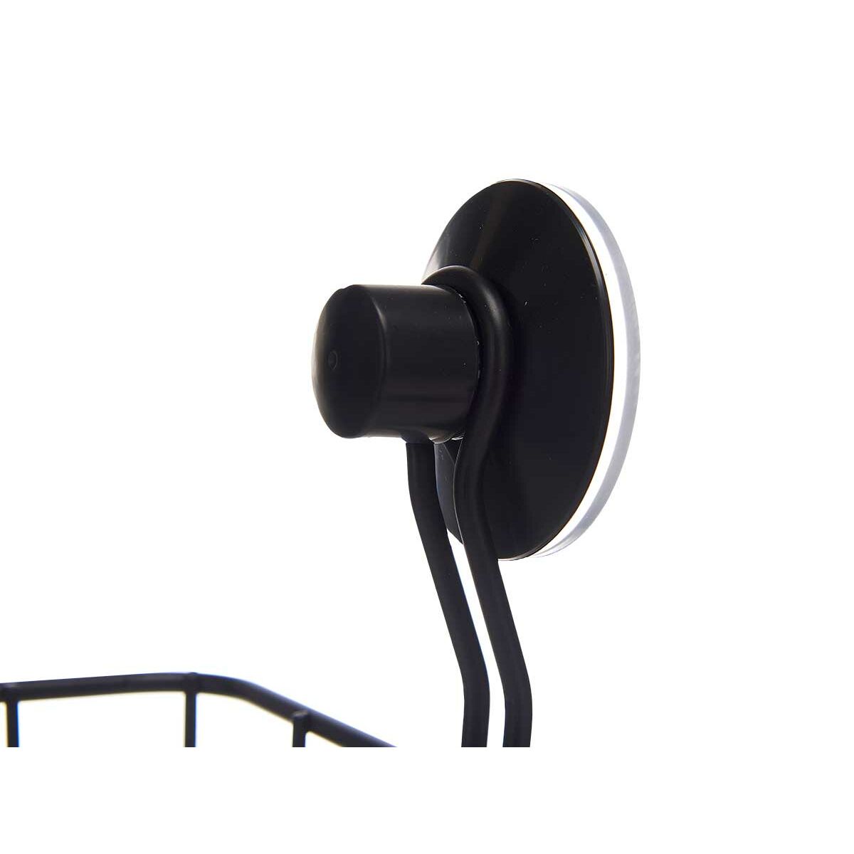 Soporte de Ducha Berilo Negro Acero ABS 13,5 x 17 x 3 cm (12 Unidades)