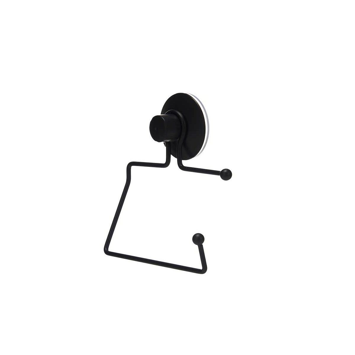 Portarrollos de Papel Higiénico Berilo Negro Acero ABS 12 x 14 x 3,5 cm (12 Unidades)