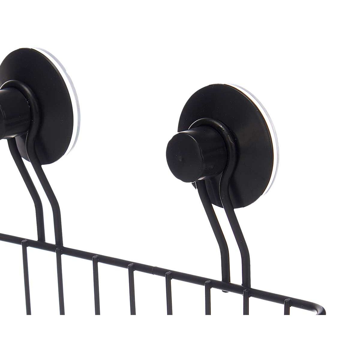 Soporte de Ducha Berilo Negro Acero ABS 24 x 18 x 10 cm (12 Unidades)