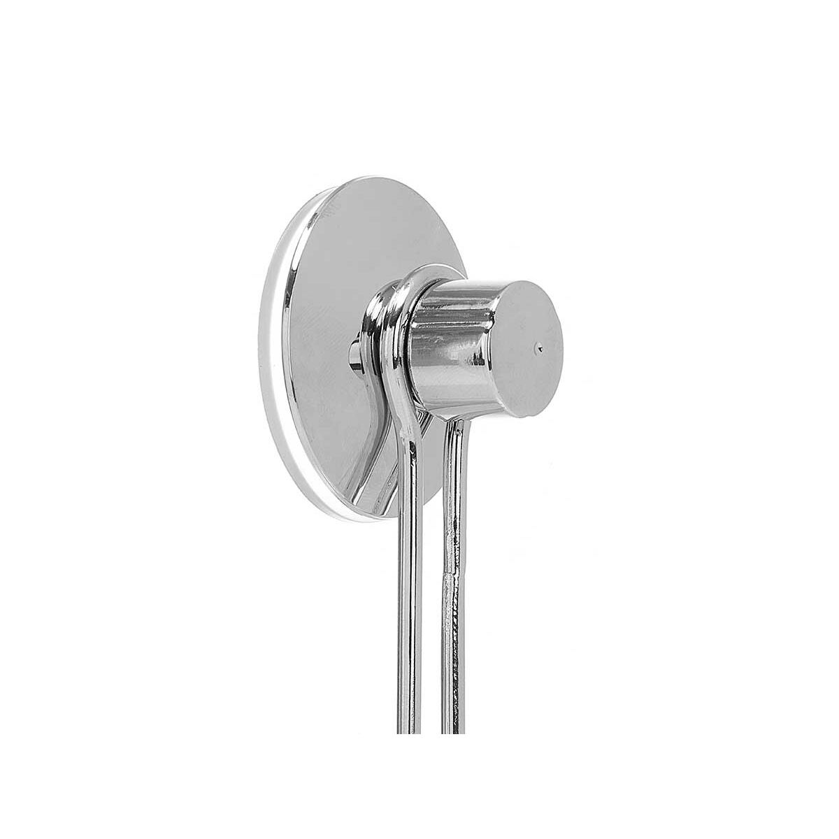 Gancho para colgar Berilo Metal Acero ABS 6 x 13 x 4 cm (24 Unidades)