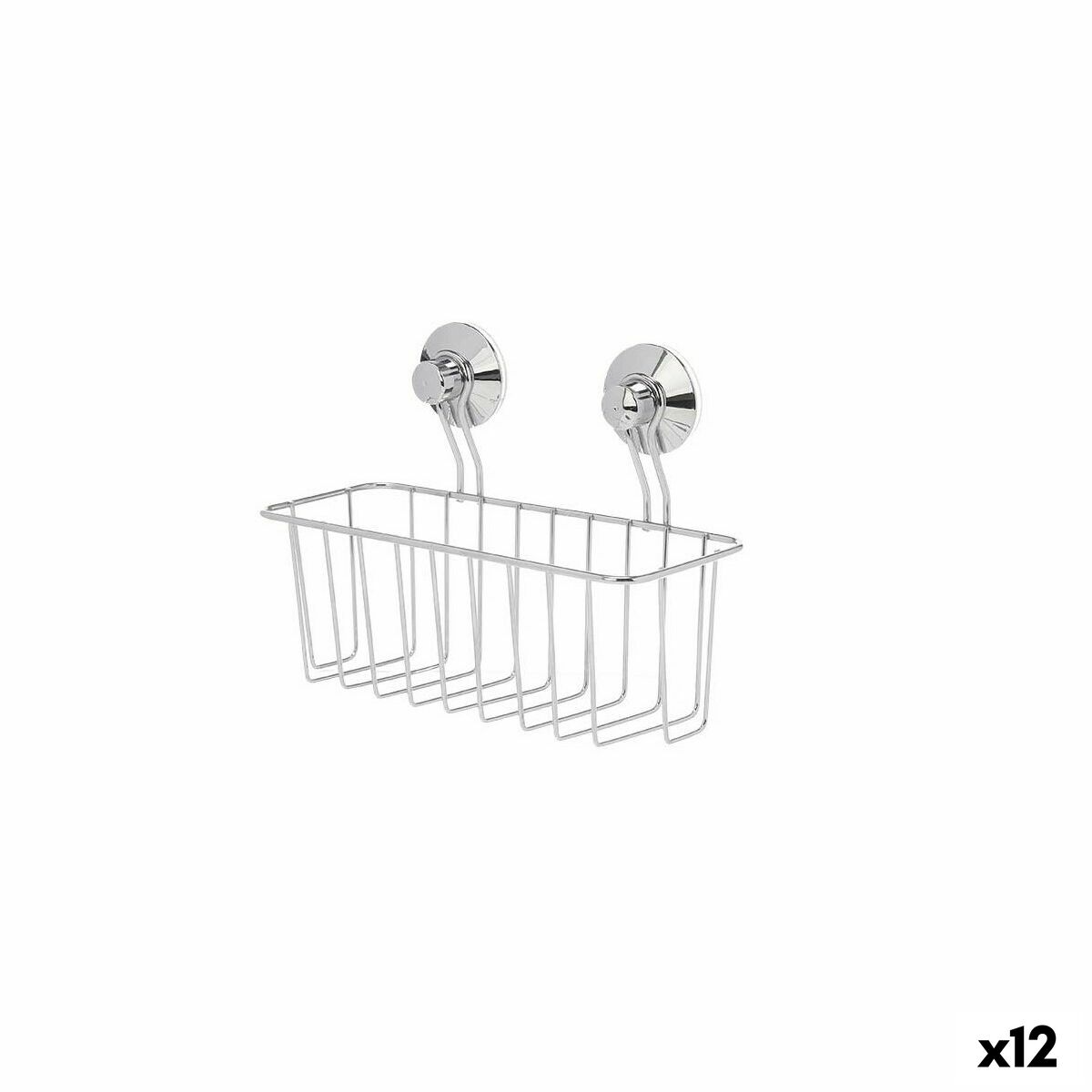 Soporte de Ducha Berilo Metal Acero ABS 24 x 18 x 10 cm (12 Unidades)