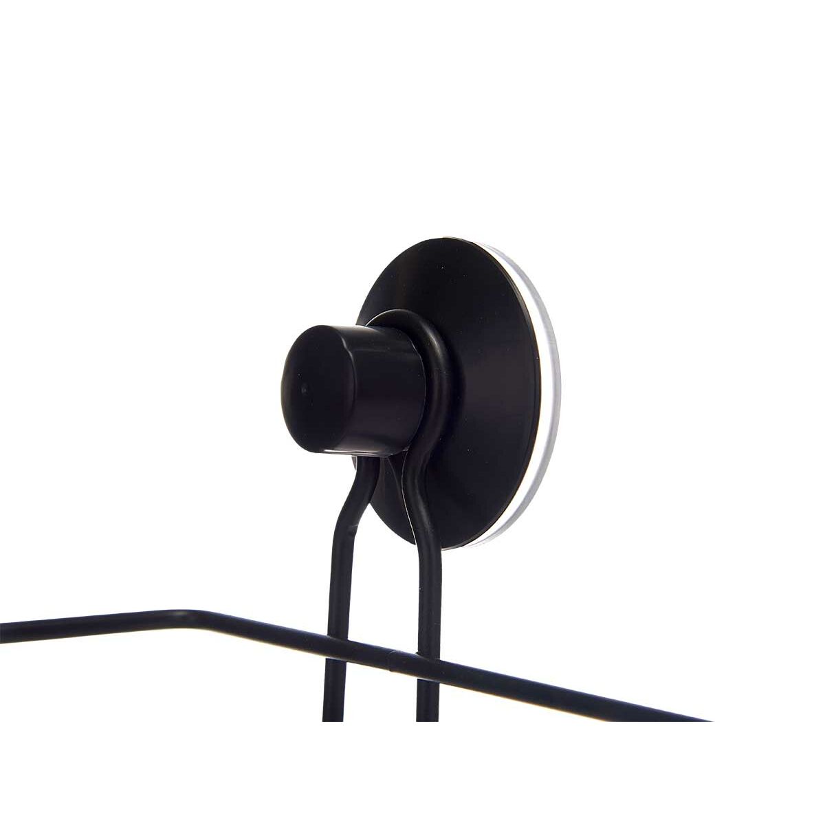 Soporte de Ducha Berilo Negro Acero ABS 35 x 13 x 13 cm (12 Unidades)