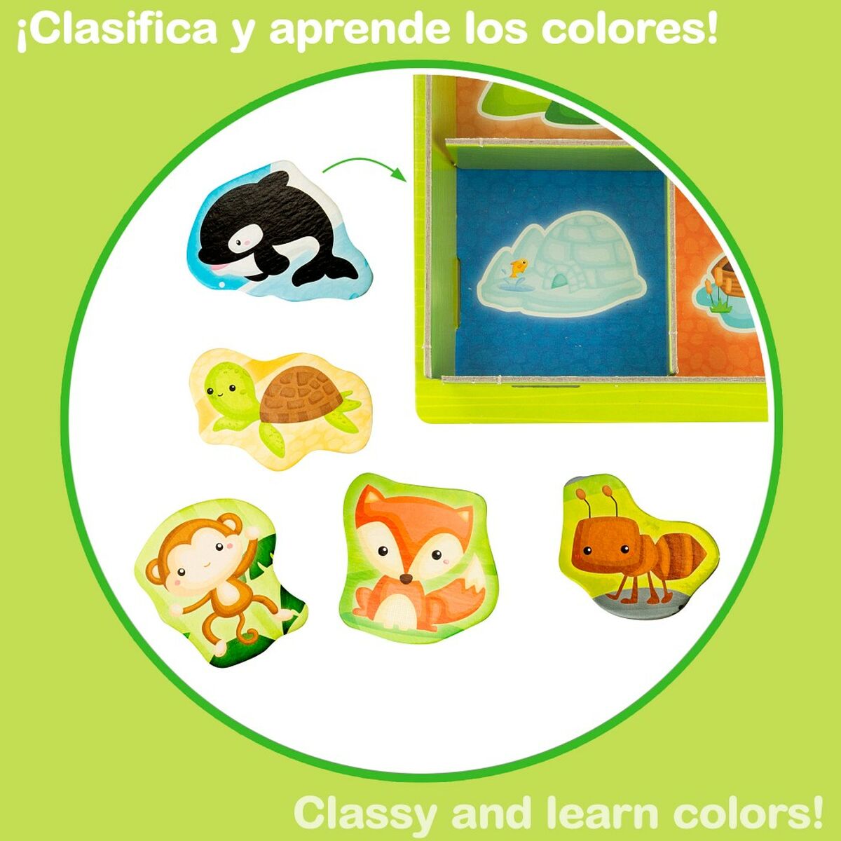 Juego Educativo Lisciani Giochi 26 x 6 x 26 cm Animales Método Montessori 67 Piezas (6 Unidades)