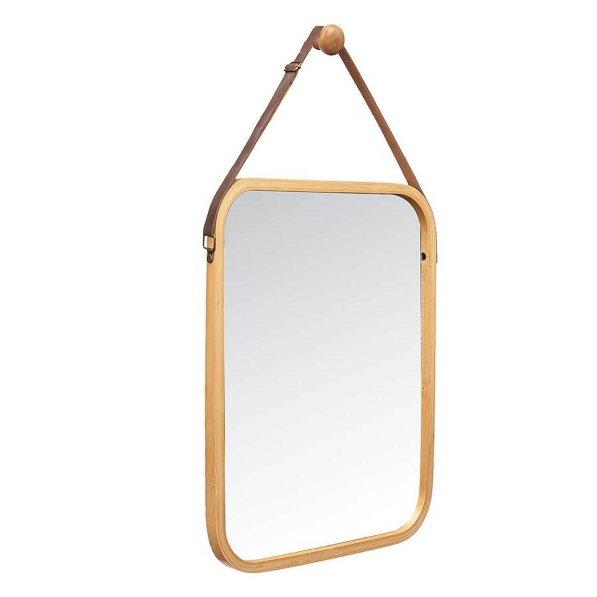 Espejo Colgante Gift Decor Natural Rectangular 34 x 41,5 x 1,5 cm (6 Unidades)