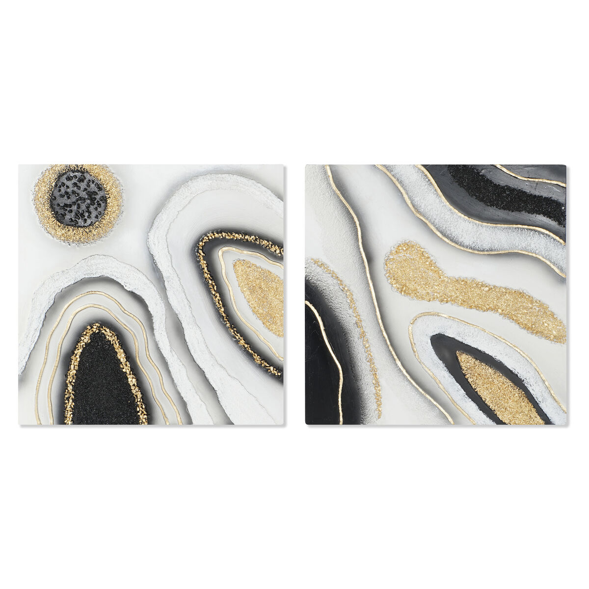 Lienzo Home ESPRIT Lienzo Madera MDF 80 x 3 x 80 cm