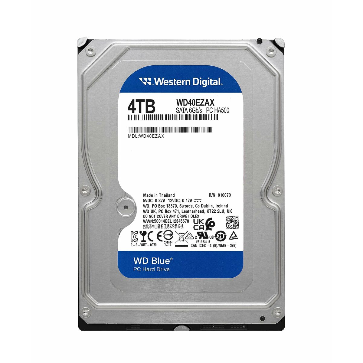 Disco Duro Western Digital WD40EZAX 3,5" 4 TB HDD