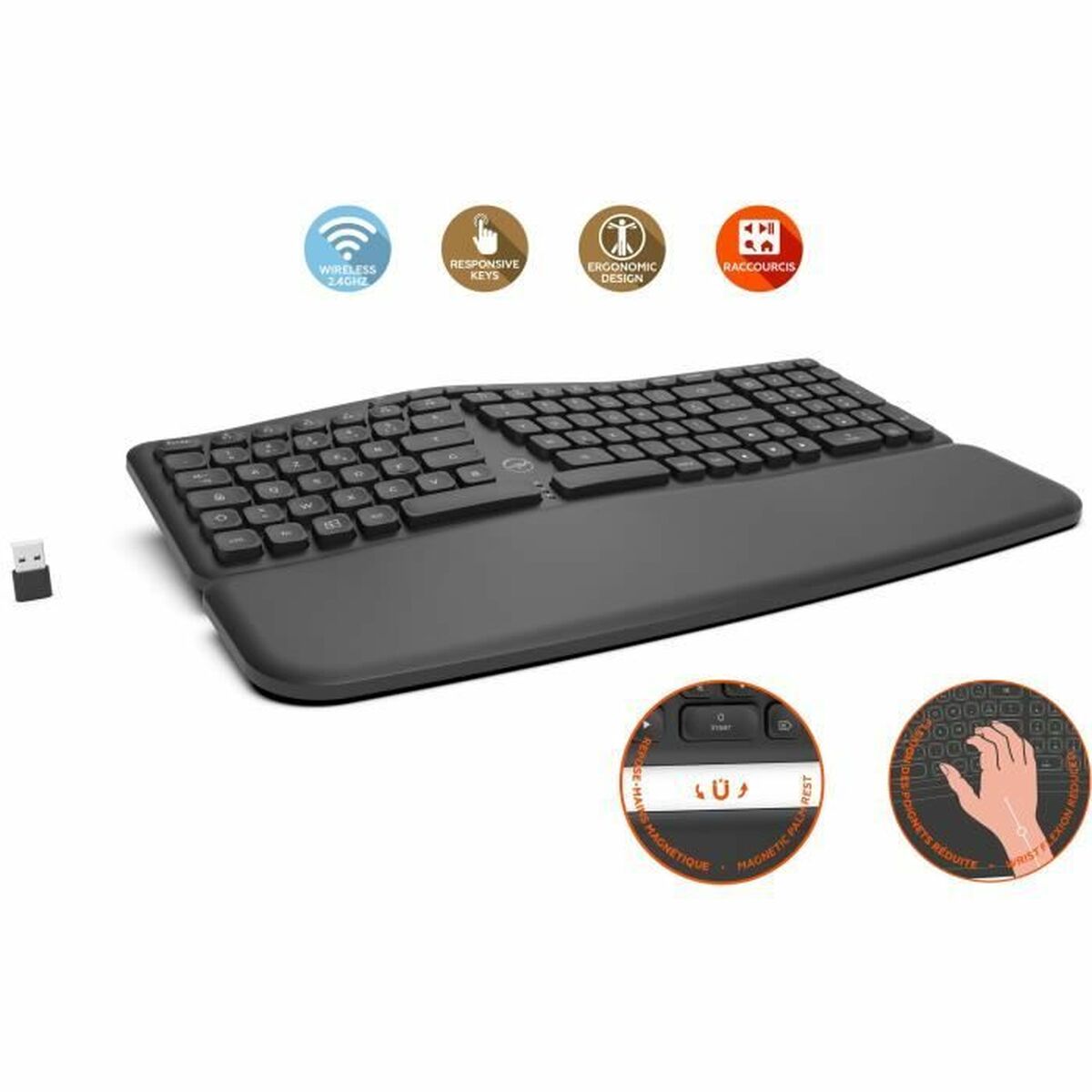 Teclado Bluetooth Mobility Lab MOBILITY LAB - ML313153 Negro AZERTY