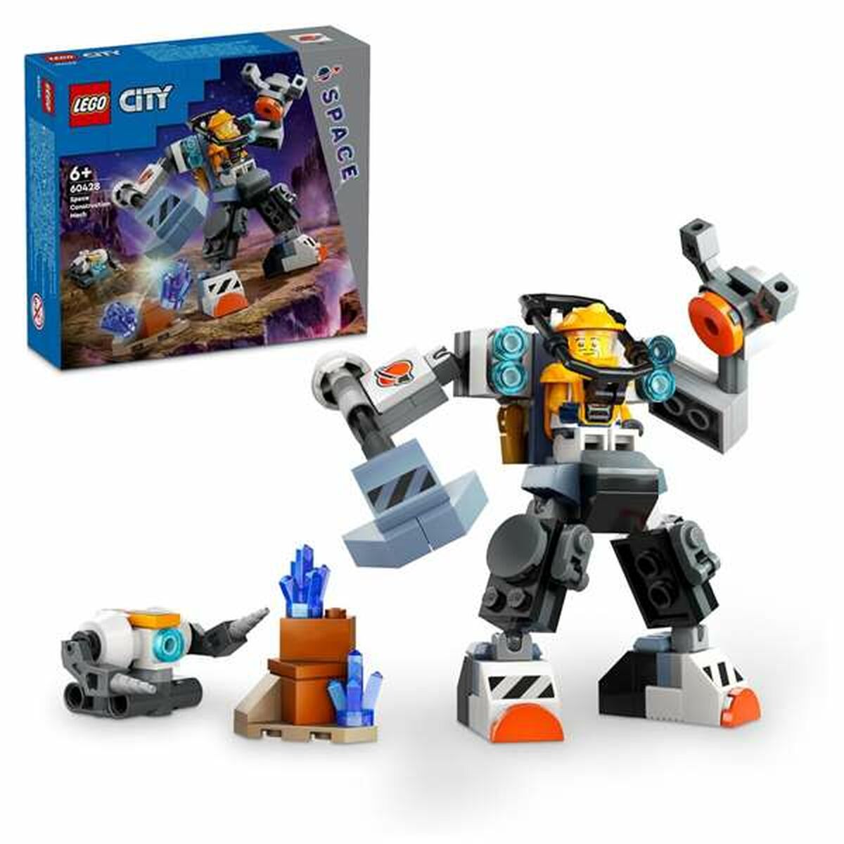 Juego de Construcción Lego City 60428 Space Mecha Multicolor 220 Piezas