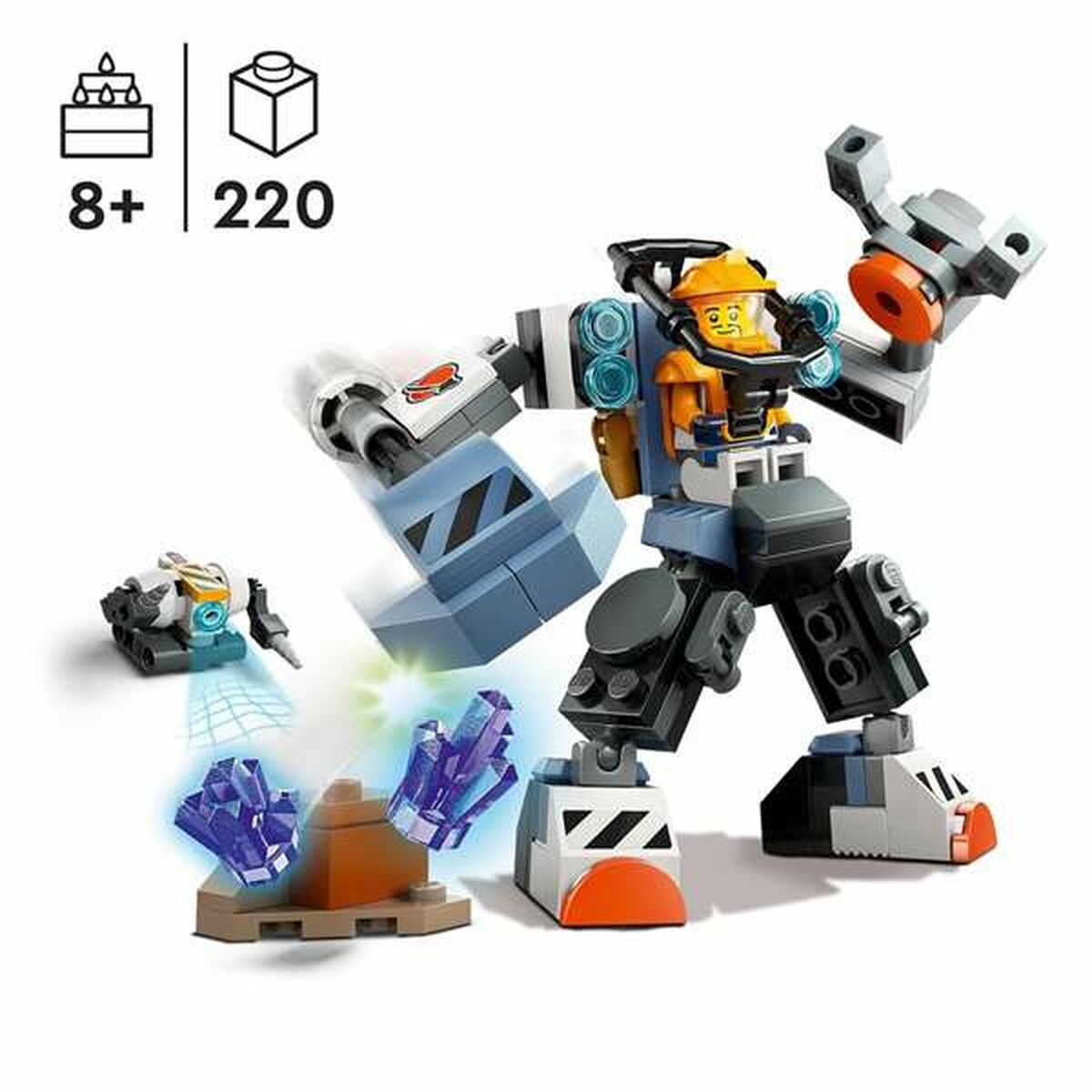 Juego de Construcción Lego City 60428 Space Mecha Multicolor 220 Piezas