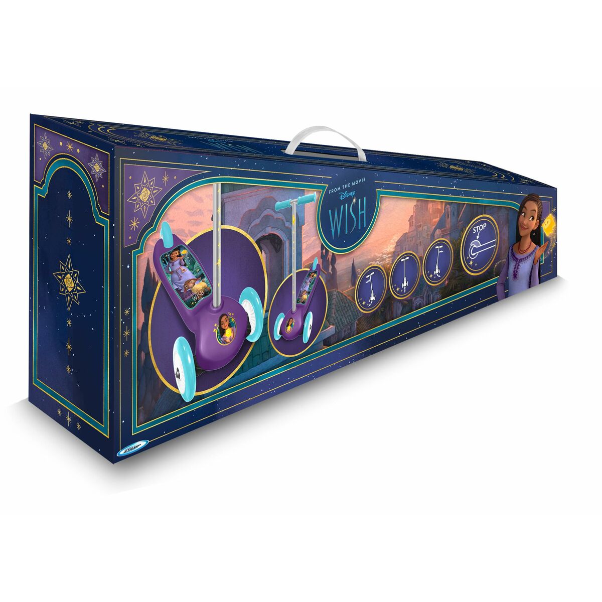 Patinete Disney Morado wish