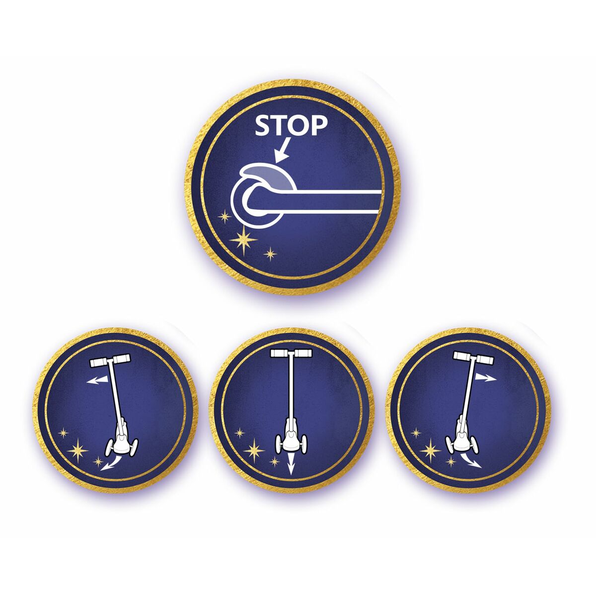 Patinete Disney Morado wish