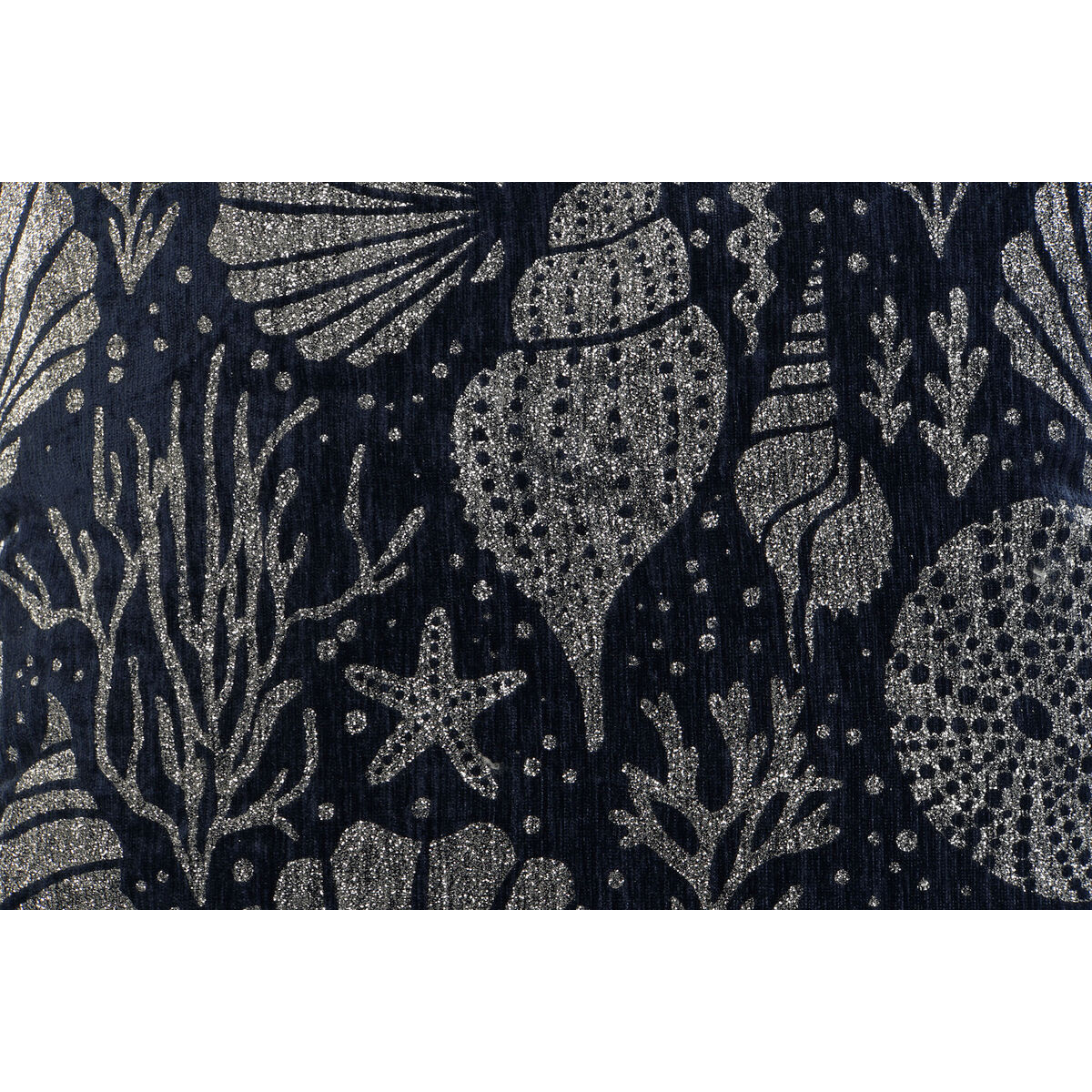 Cojín Home ESPRIT Plateado Azul marino Mediterráneo 45 x 15 x 45 cm