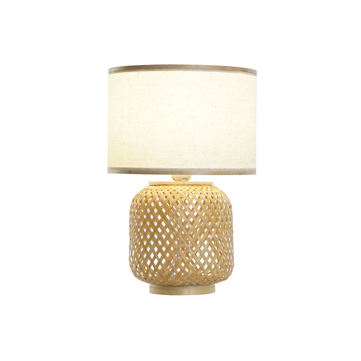 Lámpara de mesa DKD Home Decor Marrón Natural Bambú 50 W 220 V 26 x 26 x 39 cm