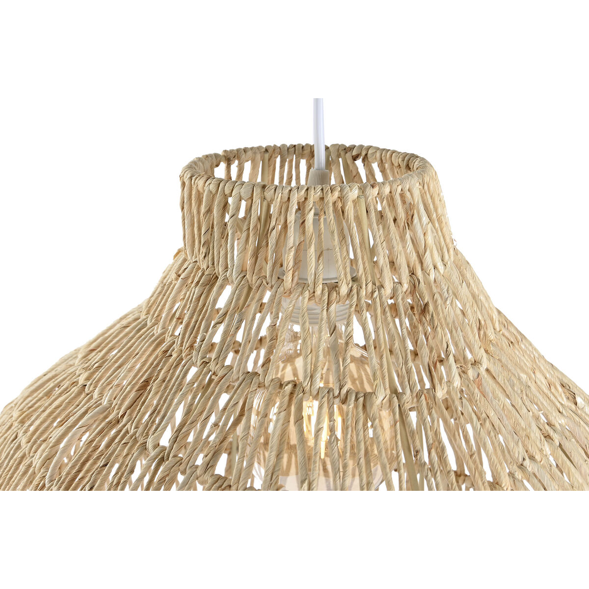 Lámpara de Techo Home ESPRIT Marrón claro Metal Cuerda 53 x 42 x 32 cm