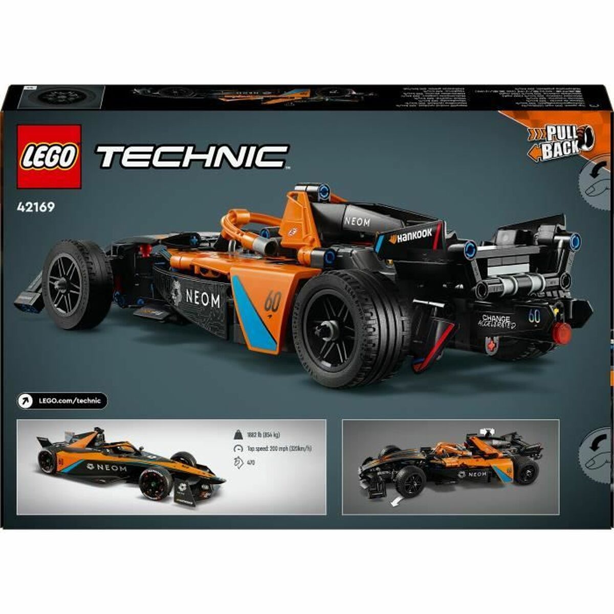 Juego de Construcción Lego Technic 42169 NEOM McLaren Formula E Race Car Multicolor