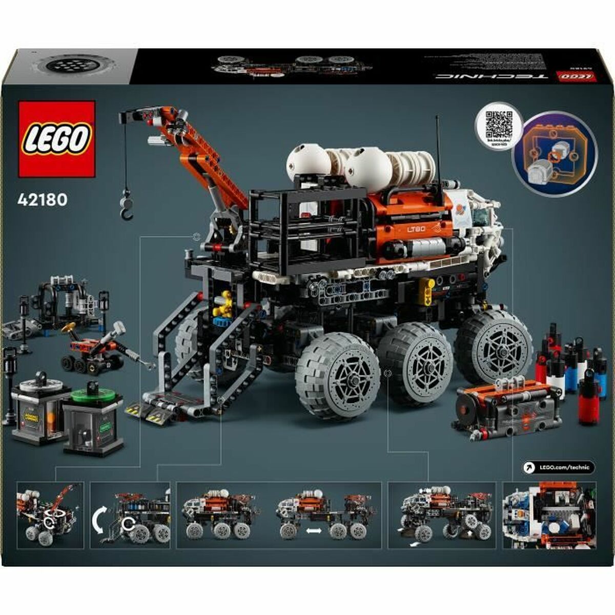 Juego de Construcción Lego Technic 42180 Mars Manned Exploration Rover Multicolor 1599 Piezas