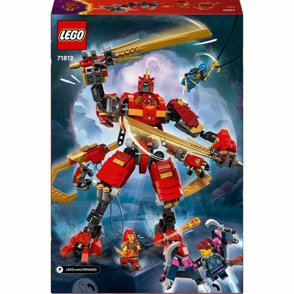 Juego de Construcción Lego NINJAGO 71812 Kai's Ninja Climbing Robot Multicolor