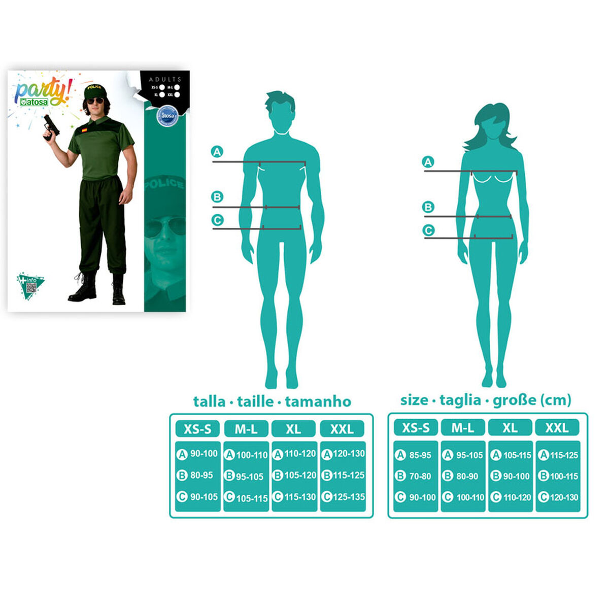 Disfraz para Adultos Guardia Civil Hombre